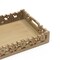 Handcrafted Jolly Carved Mango Wood Serving Tray in Brown Color